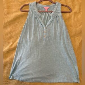 Lilly Pulitzer Blue Sleeveless Top